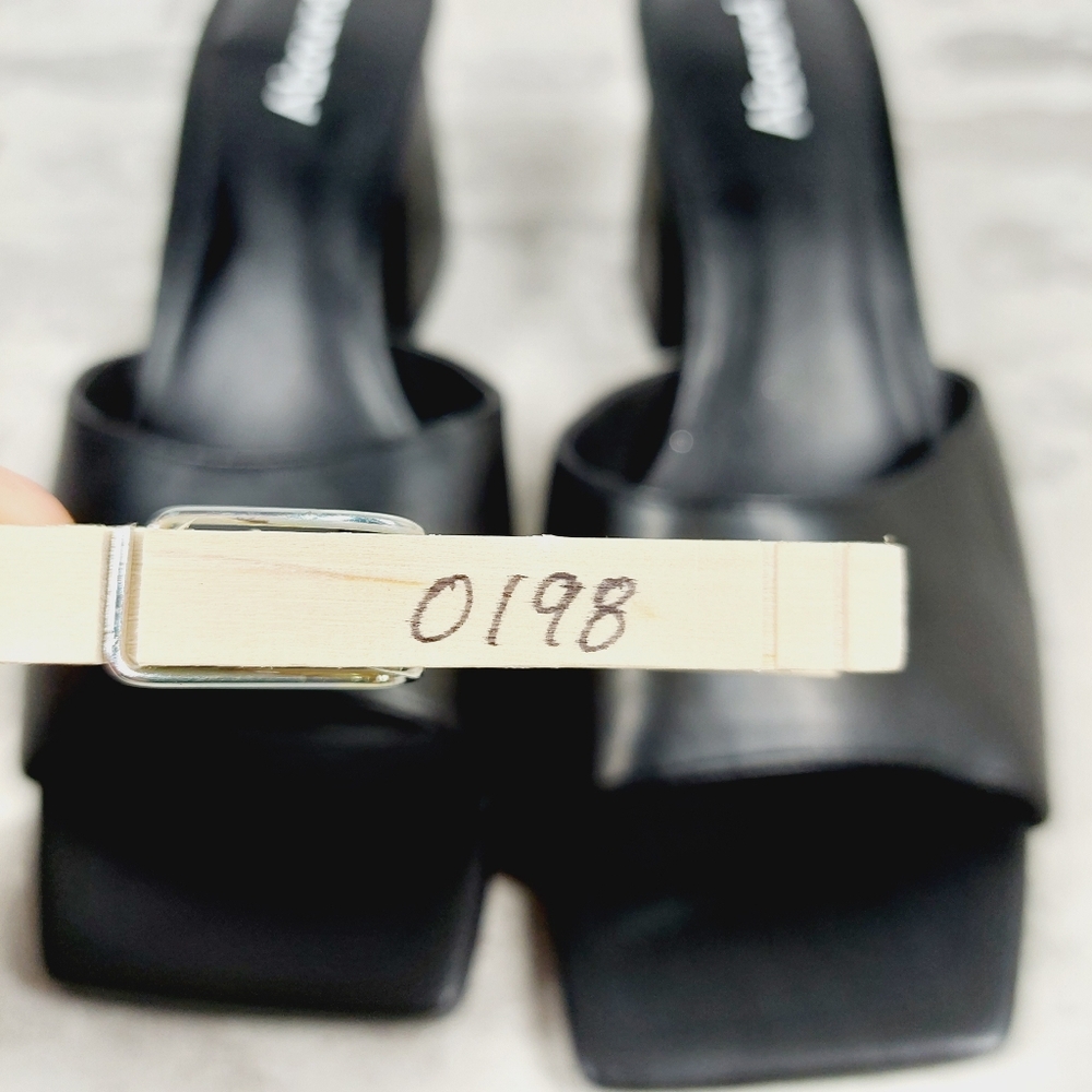 Abound Black Slide Block Heel Sandals - Picture 10 of 10